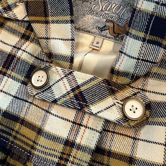 Rare Vintage 7 For All Mankind Swing Coat - Picture 9 of 16